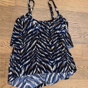Magicsuit Black and Gold Zebra Print Swim Camisole
